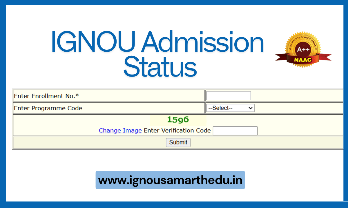 IGNOU Admission Status