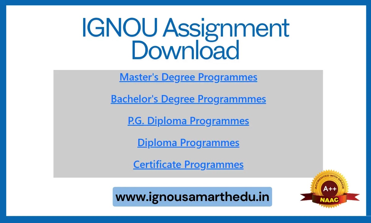 IGNOU Assignment