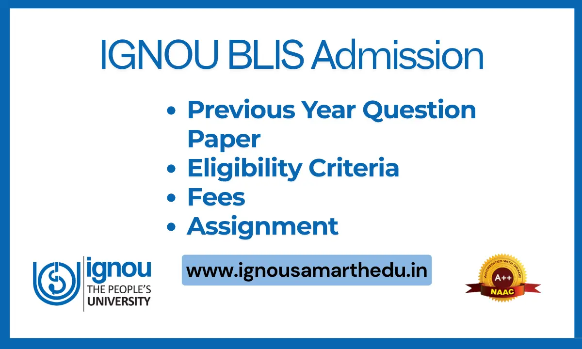 IGNOU BLIS Admission