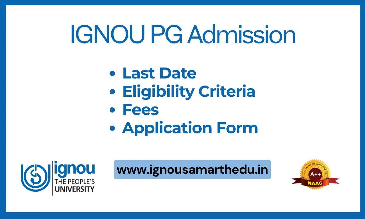 IGNOU PG Admission