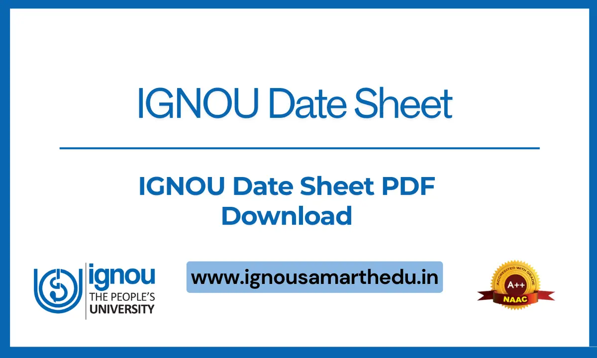 IGNOU Date Sheet