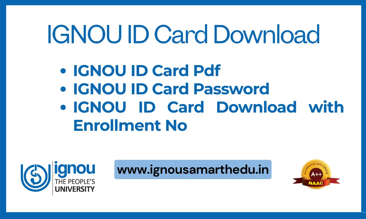 IGNOU ID Card Download