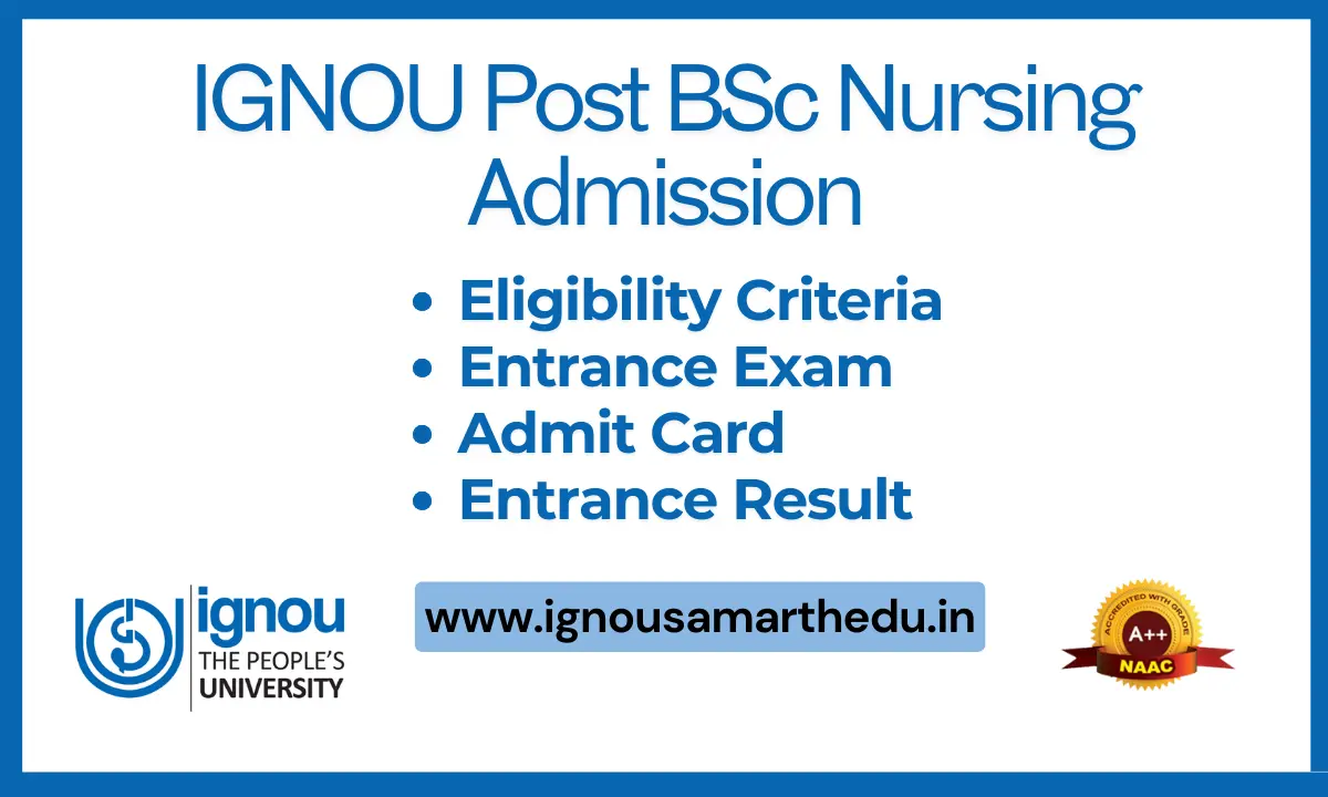 IGNOU Post BSc Nursing Admission