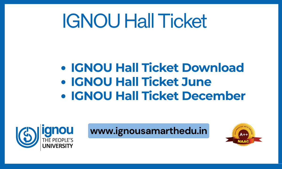 IGNOU Hall Ticket