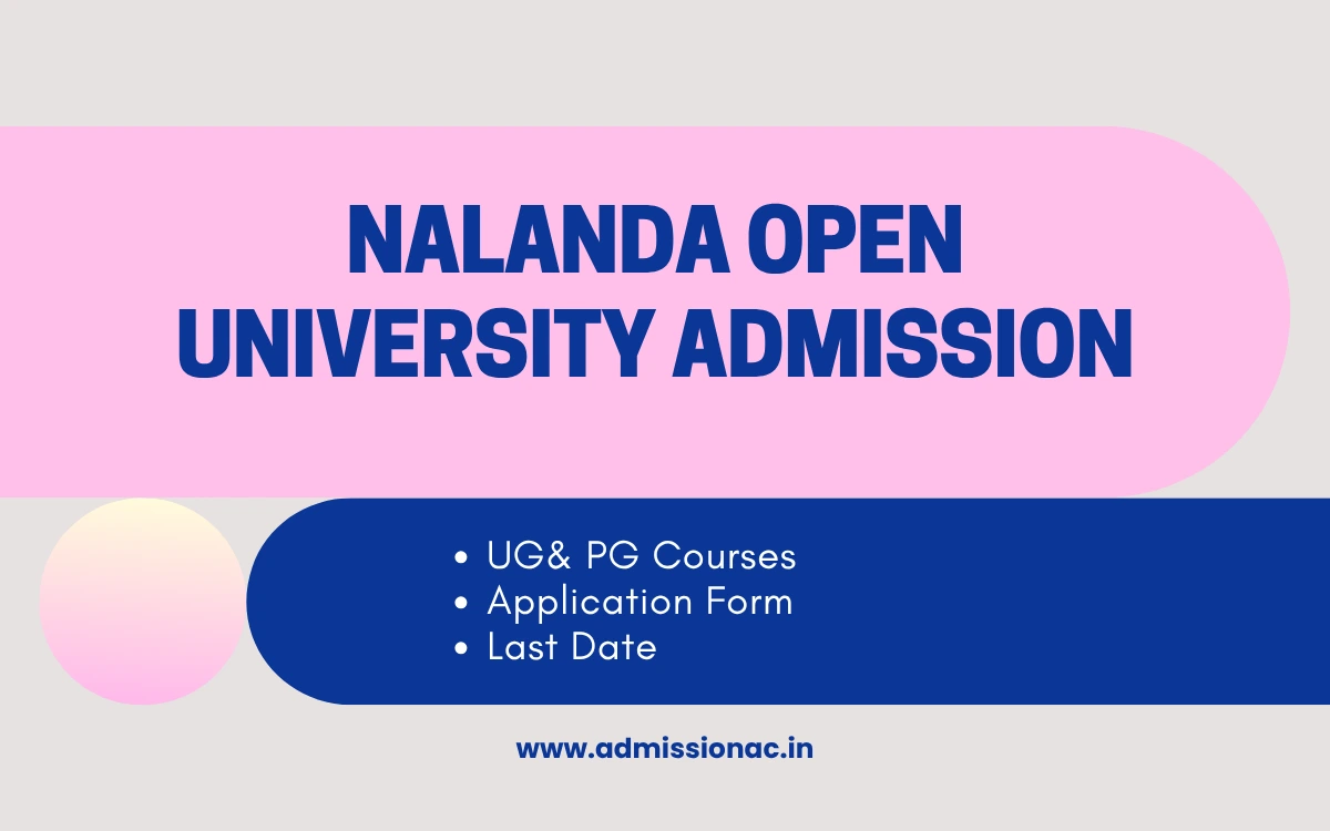 Nalanda Open University Admission